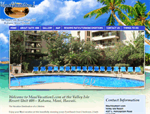 Tablet Screenshot of mauivacation1.com